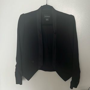 Club Monaco Black Blazer with Silky Trim. Size 0